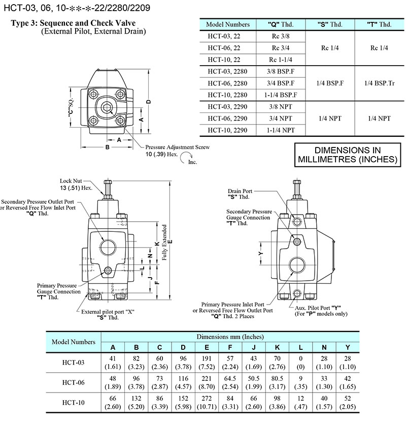 bản vẽ kích thước van yuken hct-03-06-10 bản vẽ kích thước van yuken hct-03-06-10